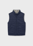 Boys Reversible Gilet - Navy