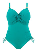 Ottawa Twist Front Swimsuit - Bright Jade