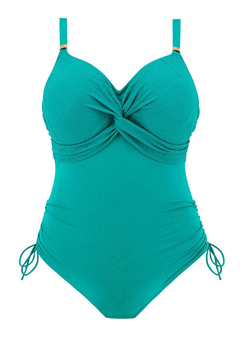 Ottawa Twist Front Swimsuit - Bright Jade