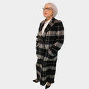 Reversible Check Coat - Night Grey Check/black