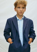 Boys Linen Jacket - Atlantic