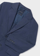 Boys Linen Jacket - Atlantic