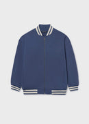 Striped Bomber Jacket - Ocean