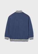 Striped Bomber Jacket - Ocean