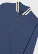 Striped Bomber Jacket - Ocean