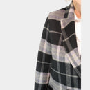 Reversible Check Coat - Night Grey Check/black