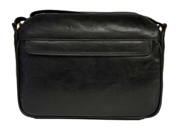 Zip Top Handbag - Black