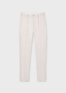 Linen Suiting Trouser - Oat Mix