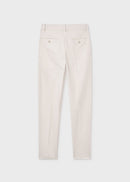 Linen Suiting Trouser - Oat Mix