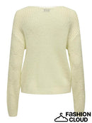 Badut Glitter Detail V Neck Jumper - Whitecap Gray/gold Lurex