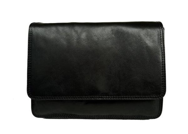 Medium 2/3 Flap Organiser - Black