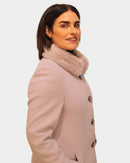 High Collar Coat - Mushroom