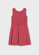 Guipur Dress - Coral