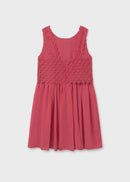 Guipur Dress - Coral