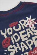 Knit T-Shirt - Navy