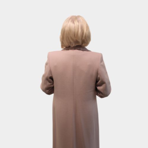 Stitch Pocket Coat - Mushroom