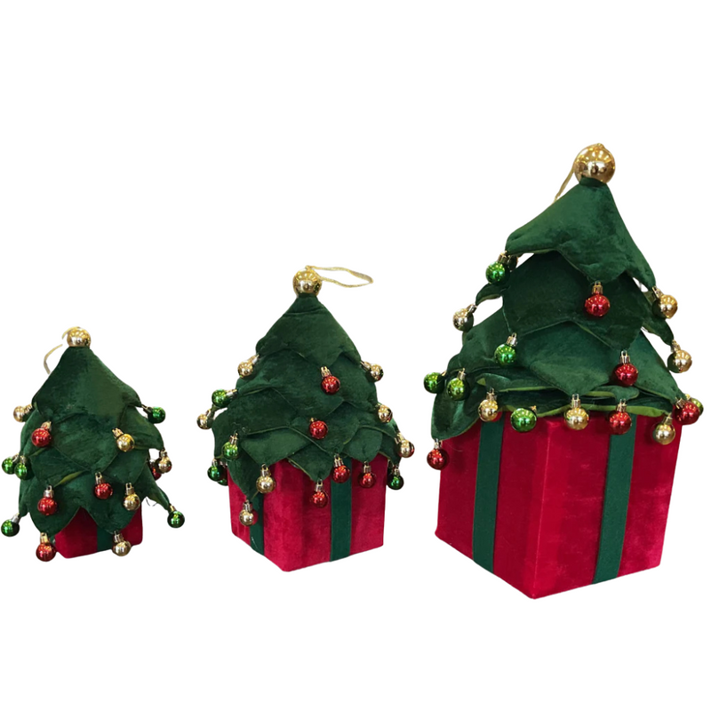 70cm Velvet Pop Up Christmas Tree