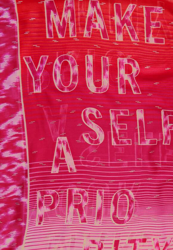 Print And Foil Loop Scarf - Pink Sorbet