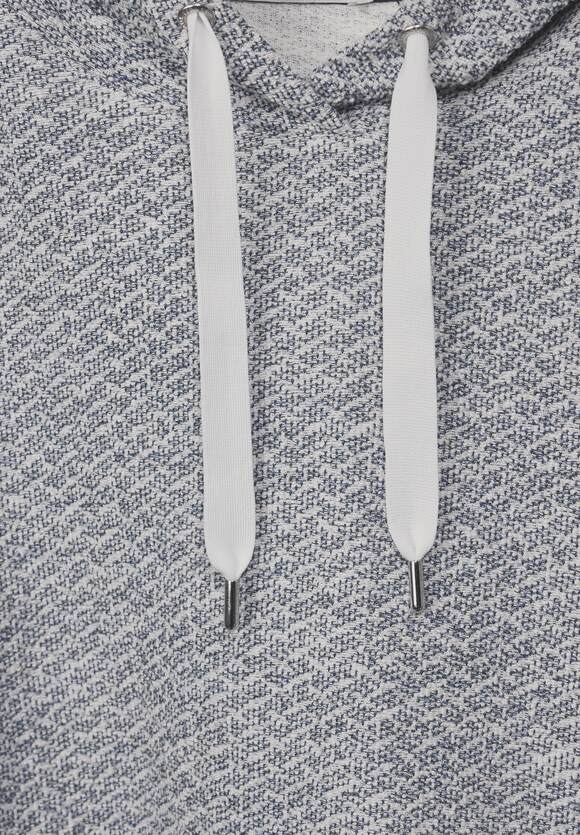 Boucle Hoody Shirt - Casual Denim Blue