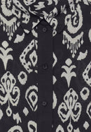 Printed Short Blouse - Black