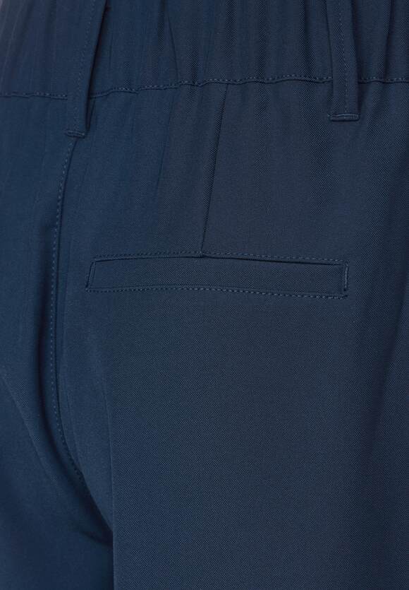 Twill Straight Leg Trouser - Dark Atlantic Blue