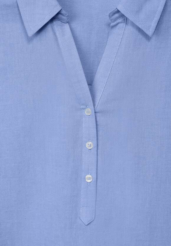 Piqué Blouse - Tranquil Blouse Blue