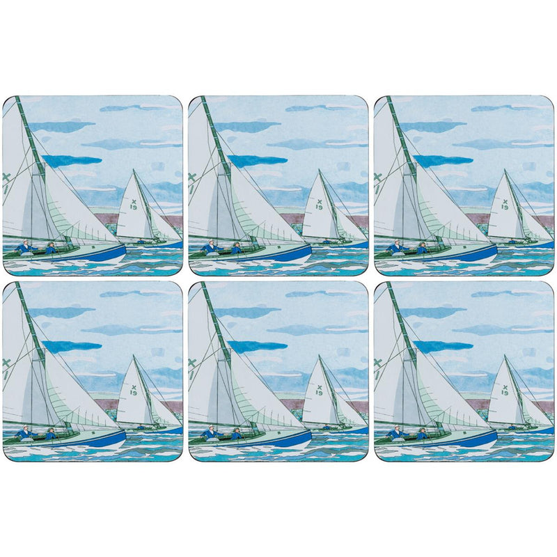 Sailing Set of 6 Coasters