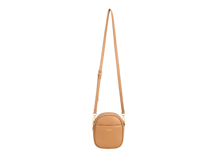 Ziptop Crossbody - Camel