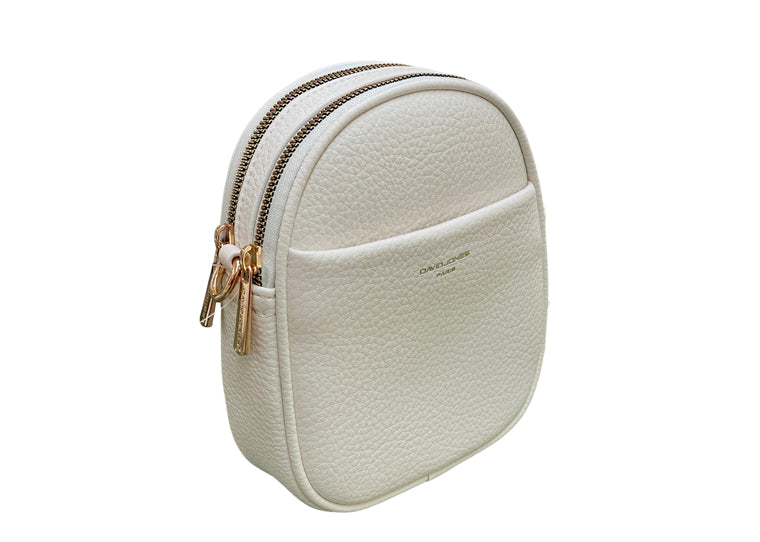 Double Zip Small X-Body - White