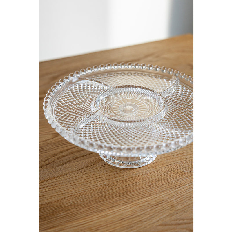 Muckross Round Divided Footed Platter