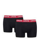 2 Pack Logo Boxer - Black & Red