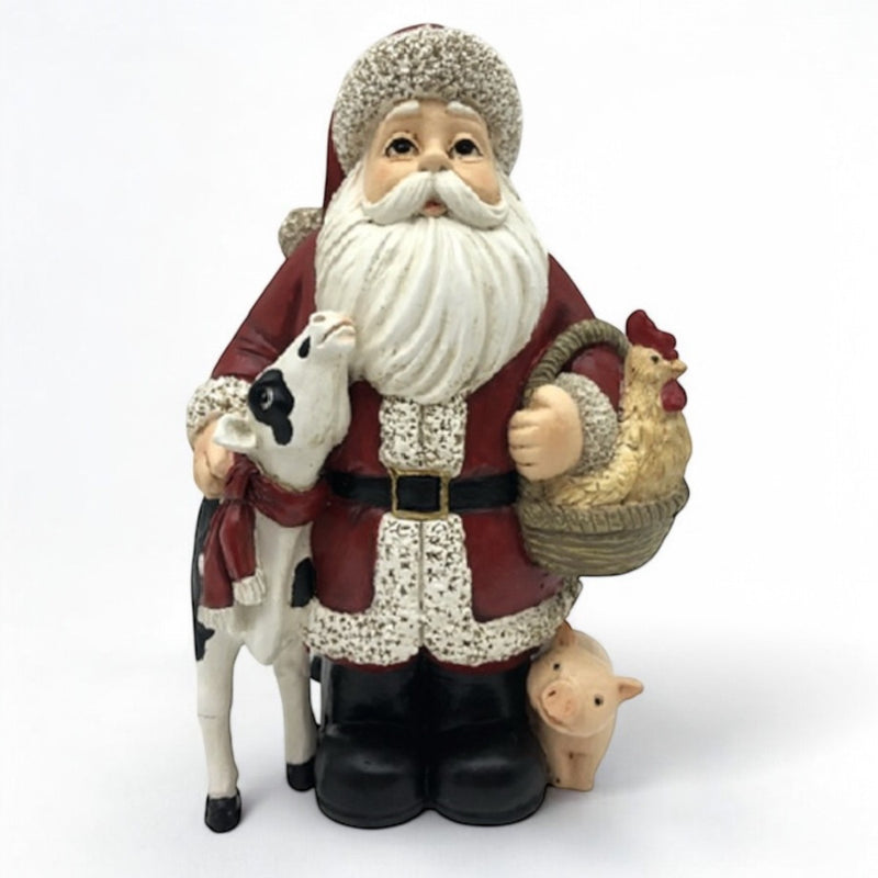 Santa with Farm Animals