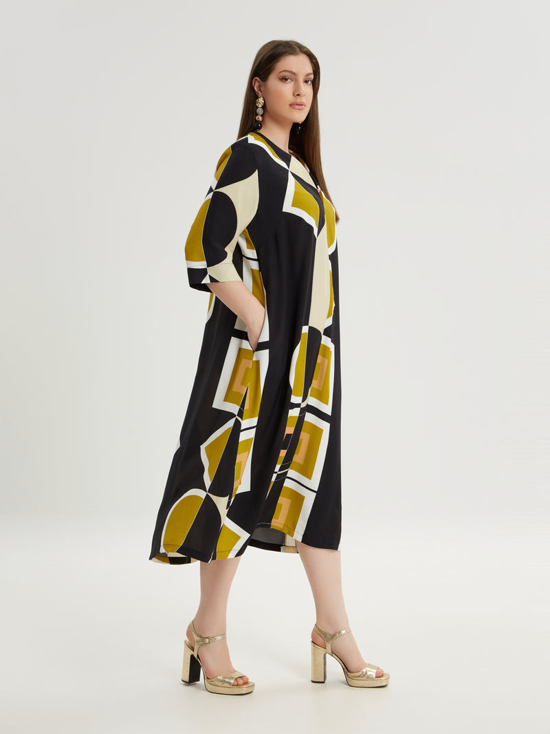 PESTO DRESS - Multi-coloured