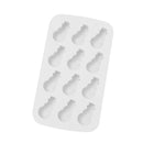 Snowman 12 Cube Silicone Tray