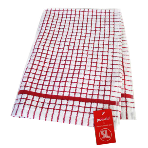 Poli-Dri Red Tea Towel