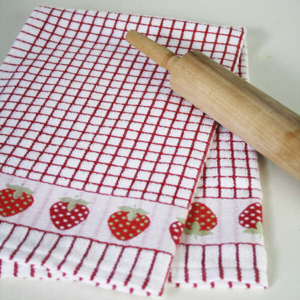 Poli-Dri Jacquard Strawberry Tea Towel