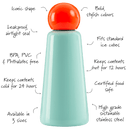 500ml Skittle Water Bottle - Mint & Coral