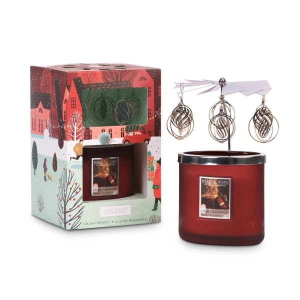 Christmas Magic Twin Wick Candle & Carousel