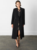 Azra Twill Structured Coat - Black