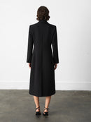Azra Twill Structured Coat - Black