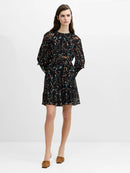 Kylie Claudette Mini Dress - Black Multi