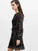 Kylie Claudette Mini Dress - Black Multi