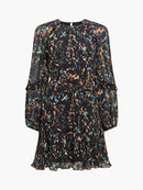 Kylie Claudette Mini Dress - Black Multi