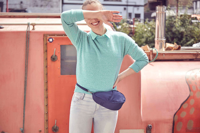 Microfibre Small Baglett - Navy