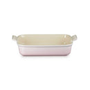 Stoneware Rectangular Dish 32cm - Shell Pink