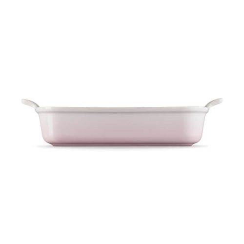 Deep Rectangular Dish 32cm - Shell Pink