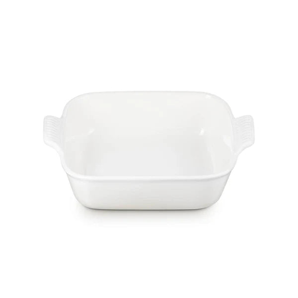 Deep Square Dish 23cm - Meringue