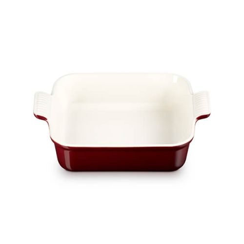 Deep Stoneware Square Dish 23cm - Garnet