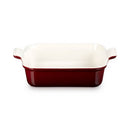 Deep Stoneware Square Dish 23cm - Garnet