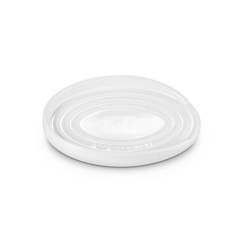 Oval Spoon Rest - White
